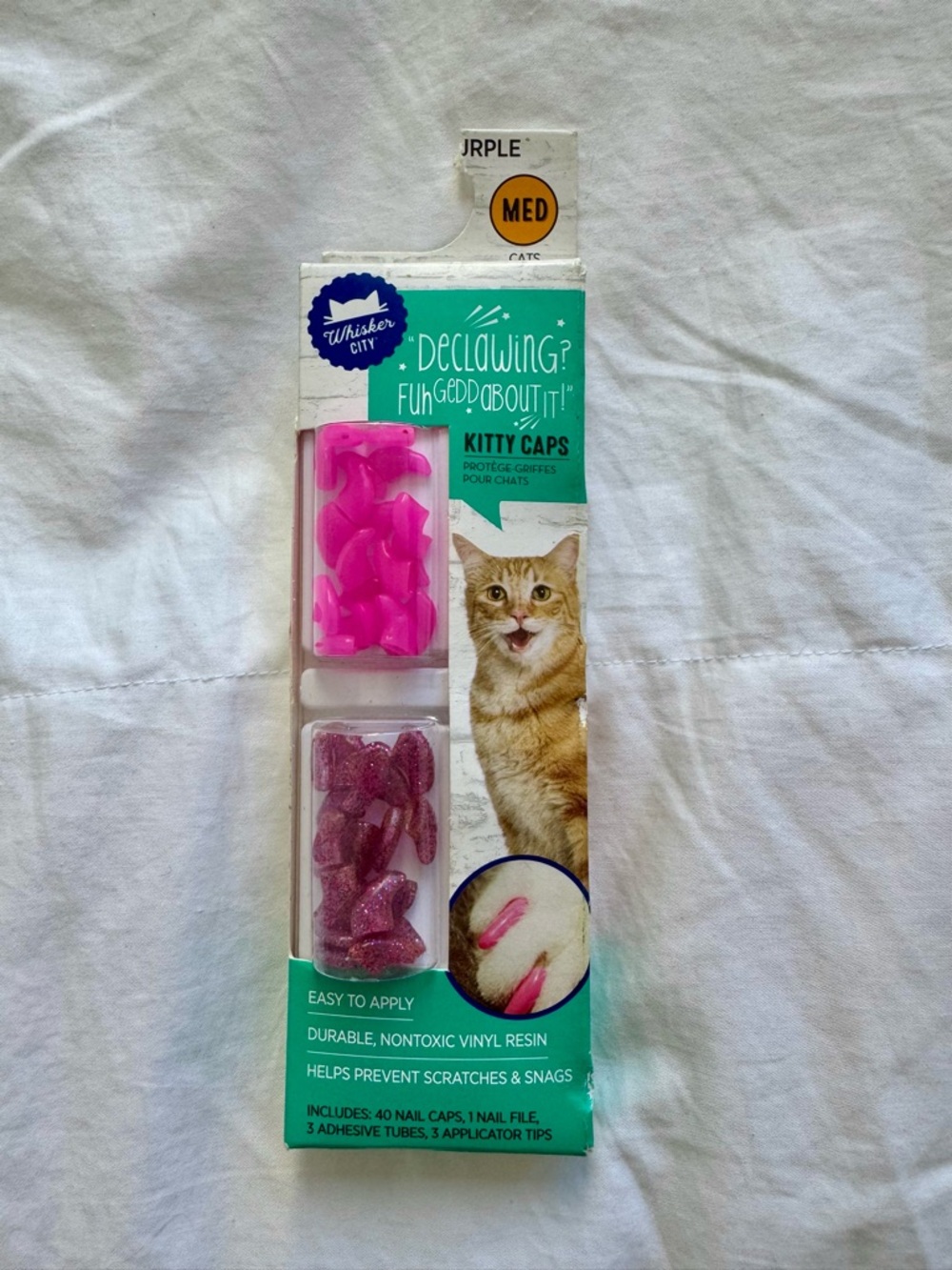 Whisker City Kitty Nail Caps - NIB NWT